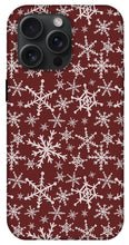Load image into Gallery viewer, Red Snowflakes - Phone Case