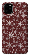 Load image into Gallery viewer, Red Snowflakes - Phone Case
