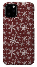 Load image into Gallery viewer, Red Snowflakes - Phone Case