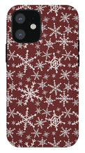 Load image into Gallery viewer, Red Snowflakes - Phone Case