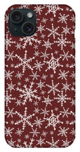 Load image into Gallery viewer, Red Snowflakes - Phone Case