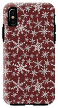Load image into Gallery viewer, Red Snowflakes - Phone Case