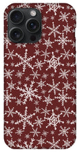 Load image into Gallery viewer, Red Snowflakes - Phone Case