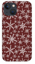 Load image into Gallery viewer, Red Snowflakes - Phone Case