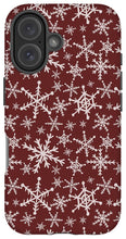 Load image into Gallery viewer, Red Snowflakes - Phone Case