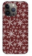Load image into Gallery viewer, Red Snowflakes - Phone Case