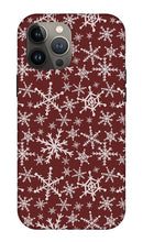 Load image into Gallery viewer, Red Snowflakes - Phone Case