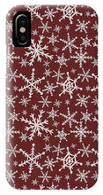 Load image into Gallery viewer, Red Snowflakes - Phone Case