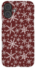Load image into Gallery viewer, Red Snowflakes - Phone Case