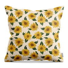 Load image into Gallery viewer, Summer Sunflower Pattern - Throw Pillow