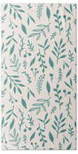 Load image into Gallery viewer, Teal Falling Leaves Pattern - Beach Towel