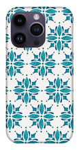 Load image into Gallery viewer, Teal Watercolor Tile Pattern - Phone Case