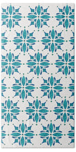 Load image into Gallery viewer, Teal Watercolor Tile Pattern - Beach Towel