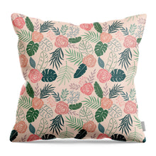 Load image into Gallery viewer, Tropical Floral Pattern - Throw Pillow