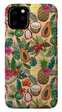 Load image into Gallery viewer, Tropical Fruit and Flowers Pattern - Phone Case