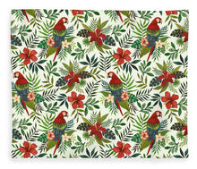 Load image into Gallery viewer, Tropical Parrot Pattern - Blanket
