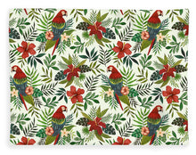 Load image into Gallery viewer, Tropical Parrot Pattern - Blanket