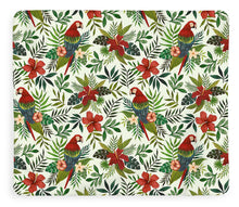 Load image into Gallery viewer, Tropical Parrot Pattern - Blanket