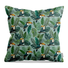Load image into Gallery viewer, Tropical Toucan Pattern - Throw Pillow