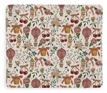 Load image into Gallery viewer, Vintage Valentine's Pattern - Blanket