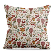 Load image into Gallery viewer, Vintage Valentine's Pattern - Throw Pillow