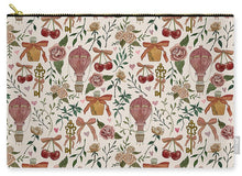 Load image into Gallery viewer, Vintage Valentine's Pattern - Zip Pouch