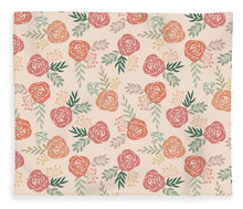 Load image into Gallery viewer, Warm Floral Pattern - Blanket