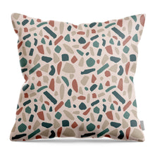 Load image into Gallery viewer, Warm Terrazzo Pattern - Throw Pillow
