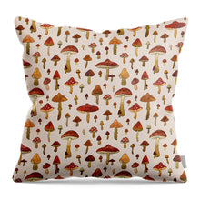 Load image into Gallery viewer, Watercolor Mushroom Pattern - Throw Pillow