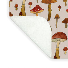 Load image into Gallery viewer, Watercolor Mushroom Pattern - Blanket