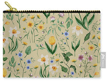 Load image into Gallery viewer, Whimsical Spring Blooms Pattern - Zip Pouch