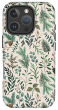 Load image into Gallery viewer, Winter Eucalyptus and Berry Pattern - Phone Case