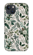 Load image into Gallery viewer, Winter Floral Pattern - Phone Case