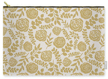 Load image into Gallery viewer, Gold Floral Pattern - Carry-All Pouch