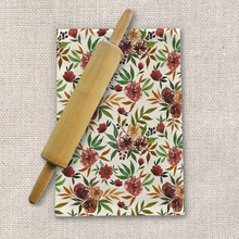 Load image into Gallery viewer, Autumn Flowers Tea Towel