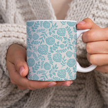 Load image into Gallery viewer, Baby Blue Floral Pattern - Mug