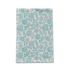 Load image into Gallery viewer, Baby Blue Floral Pattern Tea Towel