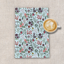 Load image into Gallery viewer, Bright Watercolor Flower - Blue - Tea Towel