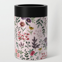 Load image into Gallery viewer, Bright Watercolor Flower - Pink Can Cooler/Koozie