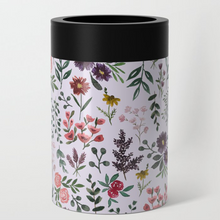 Load image into Gallery viewer, Bright Watercolor Flower - Purple Can Cooler