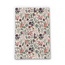 Load image into Gallery viewer, Bright Watercolor Flower Tea Towel