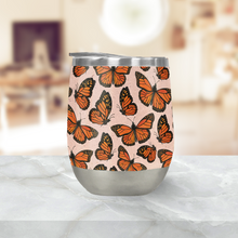 Load image into Gallery viewer, Butterfly Watercolor Stemless Wine Tumblers
