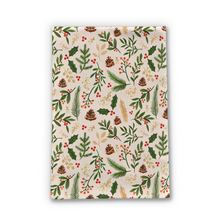 Load image into Gallery viewer, Christmas Watercolor Tea Towel