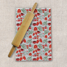 Load image into Gallery viewer, Coffee and Mittens Pattern Tea Towels