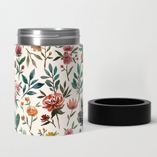 Load image into Gallery viewer, Colorful Watercolor Flowers Can Cooler/Koozie
