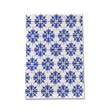Load image into Gallery viewer, Dark Blue Tile Tea Towel