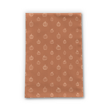 Load image into Gallery viewer, Dark Orange Pumpkin Tea Towel