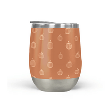 Load image into Gallery viewer, Dark Orange Pumpkin Stemless Wine Tumbler