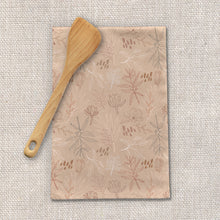 Load image into Gallery viewer, Desert Leaf Pattern Tea Towels
