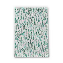 Load image into Gallery viewer, Eucalyptus Watercolor Tea Towel